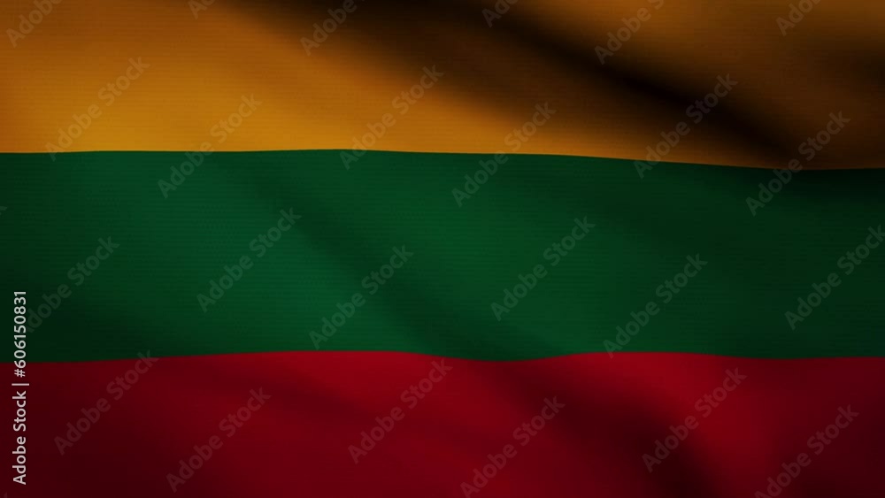 Lithuania waving flag Lithuania waving flag