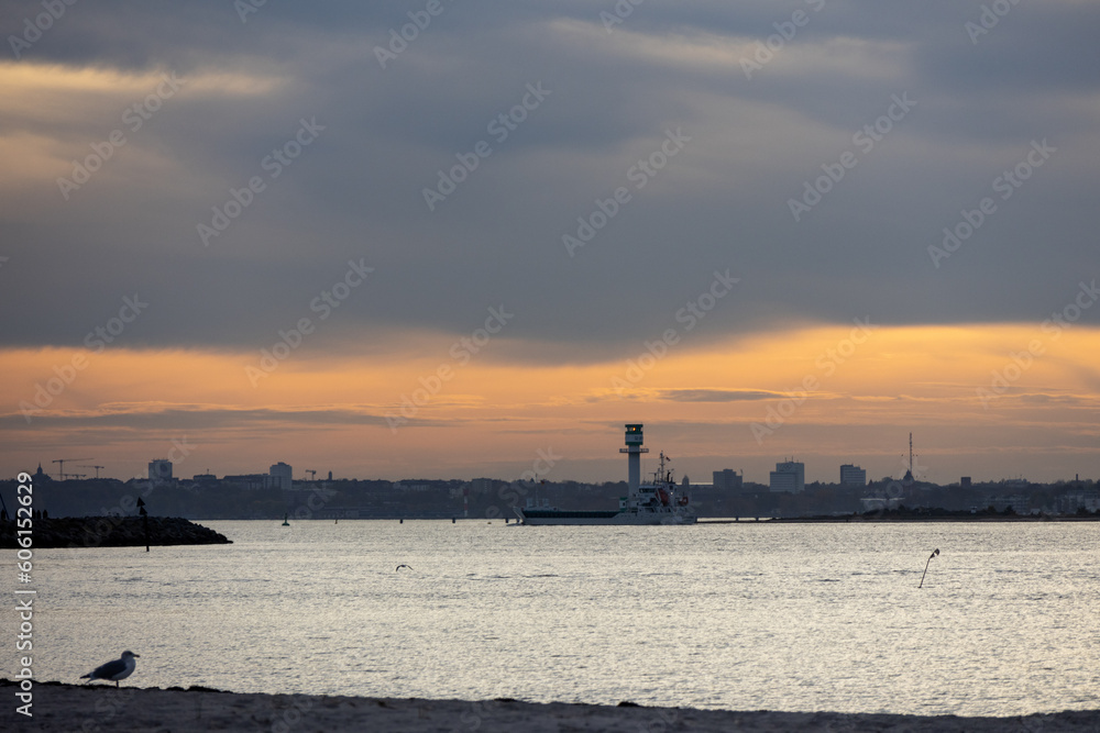 Abend über der Kieler Förde