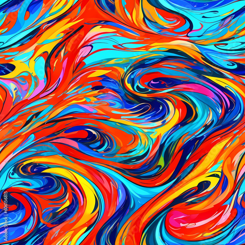 Colorful Abstract Tile