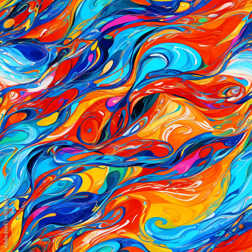 Colorful Abstract Tile