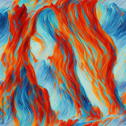 Colorful Abstract Tile