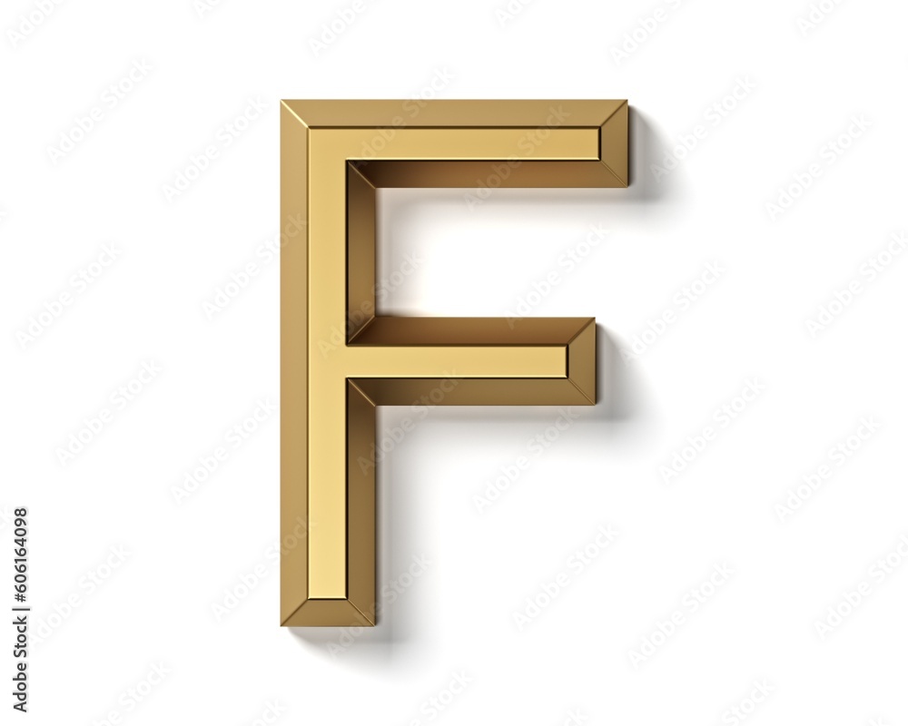 Letters made of gold. 3d illustration of golden alphabet isolated on white background Letters made of gold. 3d illustration of golden alphabet isolated on white background