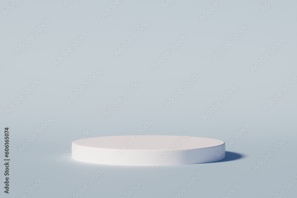 3d presentation white pedestal over white background. 3d rendering of mockup of presentation podium for display or advertising purposes 3d presentation white pedestal over white background. 3d rendering of mockup of presentation podium for display or advertising purposes