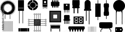 Vektor Set - Elektronische Bauteile