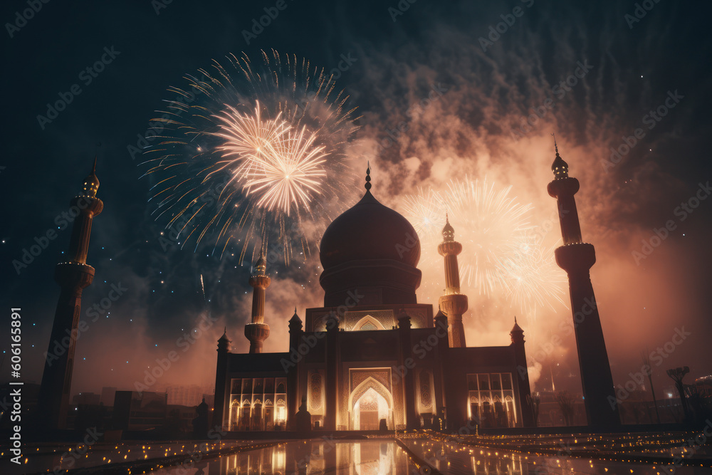 Renewal and Blessings: Embracing the Islamic New Year with Gratitude and Hope. AI Generated