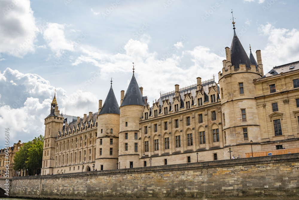 The Conciergerie from the Seine, in Paris, France