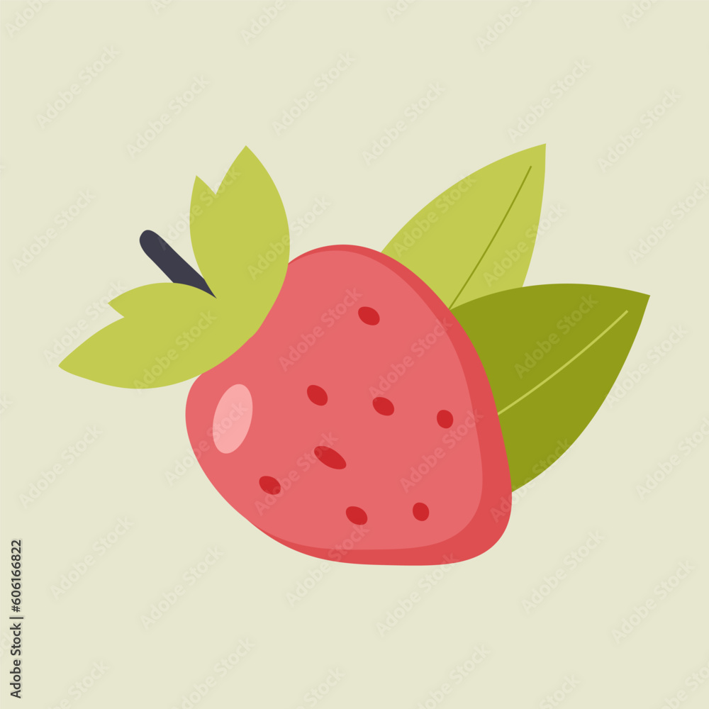 Vector illustration of berries on a beige background. Hand-drawn fruits in bright colors. Suitable for illustrating healthy eating, recipes, local farm. Card with berries Vector illustration of berries on a beige background. Hand-drawn fruits in bright colors. Suitable for illustrating healthy eating, recipes, local farm. Card with berries