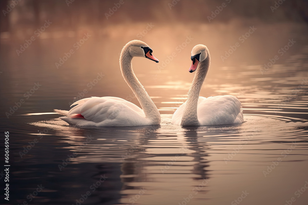 Fototapeta premium Graceful Swans