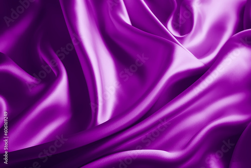 Purple silk Fabric texture Background Generative AI