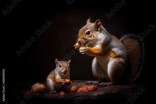 Squirrel Feeding Time