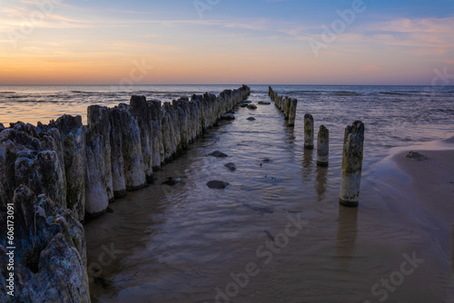 Breakwater in baltic sea