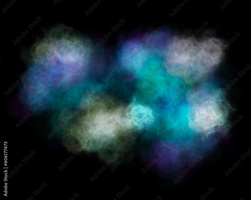 cloud in graphic style on dark background
