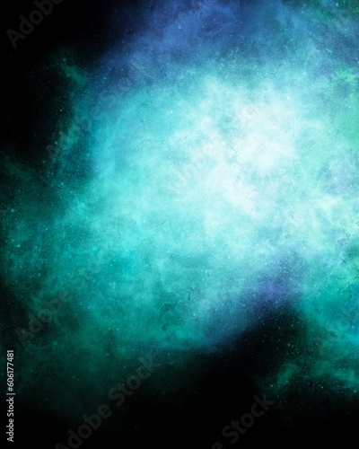 Turquoise background as space for design