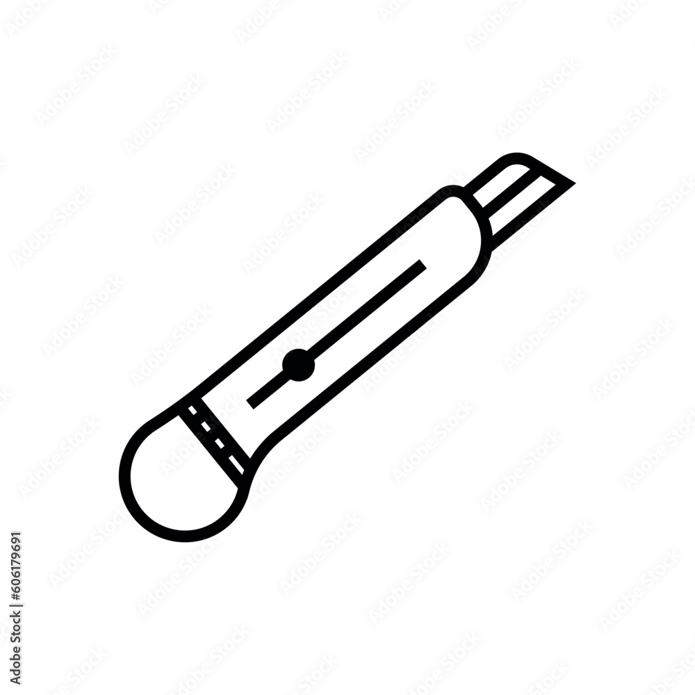 Box Cutter Knife Icon Flat Graphic Design.
Box Cutter Knife Icon Flat Graphic Design.