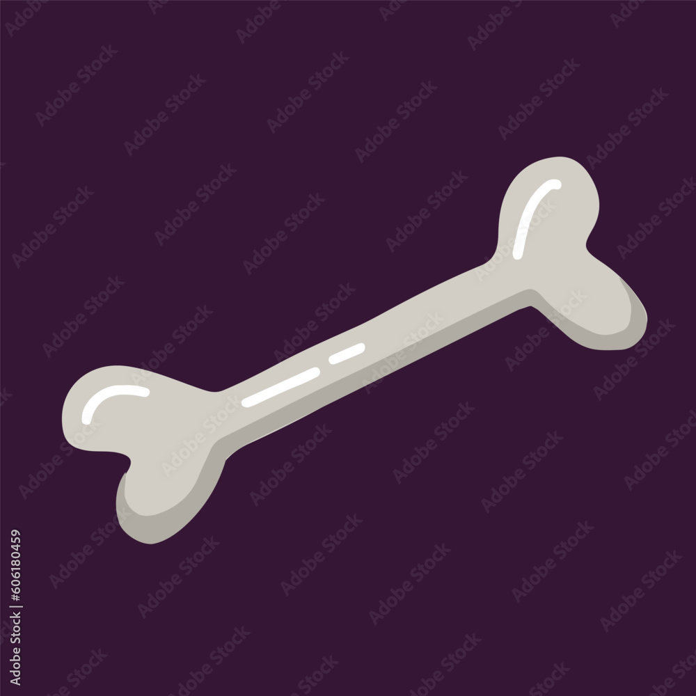 Vector isolated bone illustration in cartoon style Vector isolated bone illustration in cartoon style