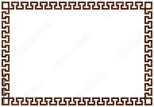 Fotografie Greek frame ornaments, meanders
