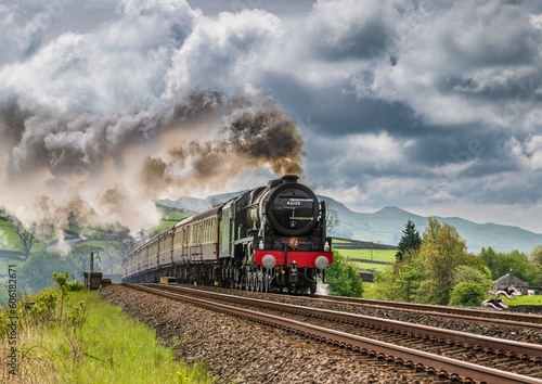 Wallpaper Mural Steam Train on the Settle to Carlisle line