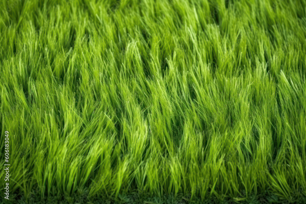 Green grass texture - well-groomed turf in the garden. AI Green grass texture - well-groomed turf in the garden. AI