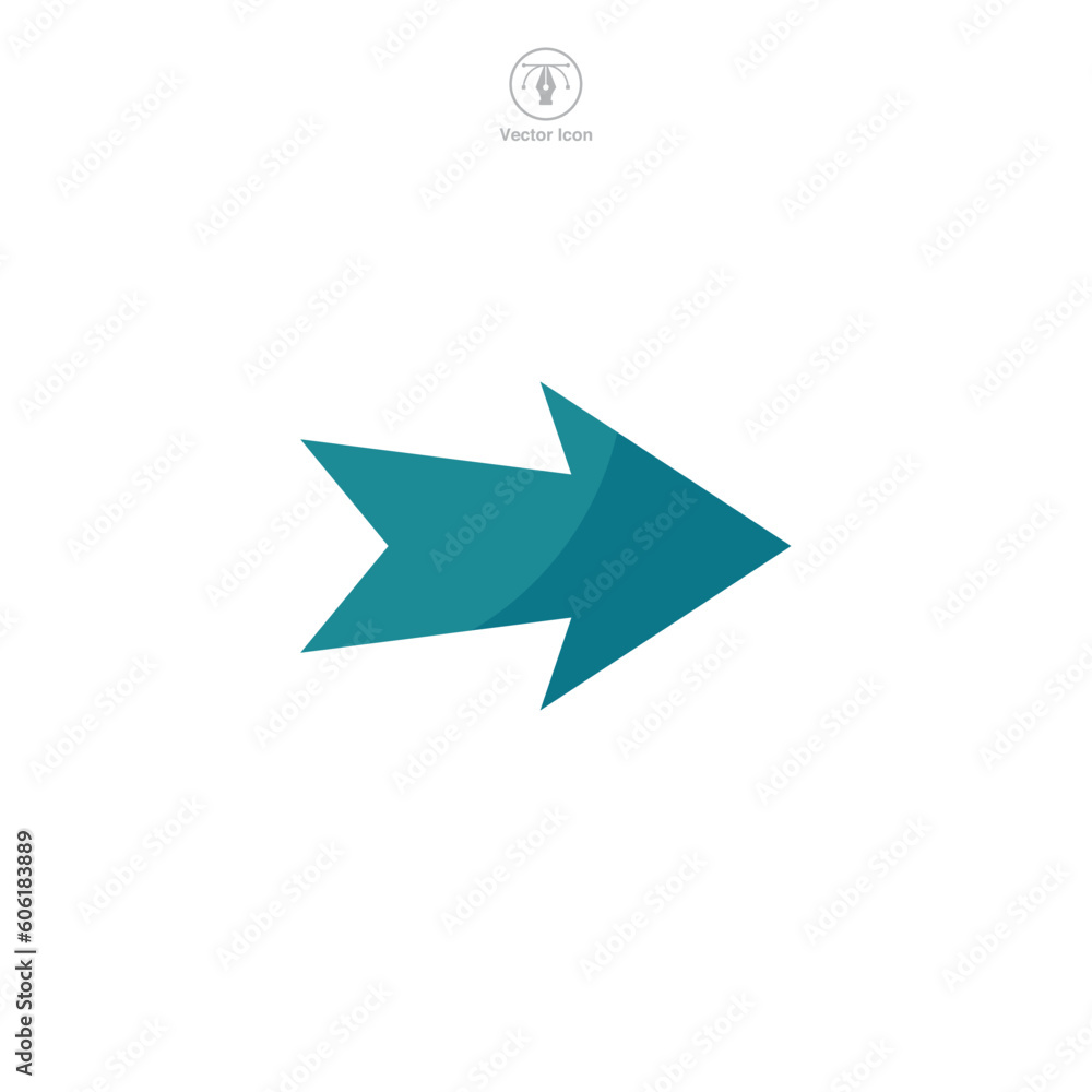 Right Arrow icon symbol template for graphic and web design collection logo vector illustration Right Arrow icon symbol template for graphic and web design collection logo vector illustration