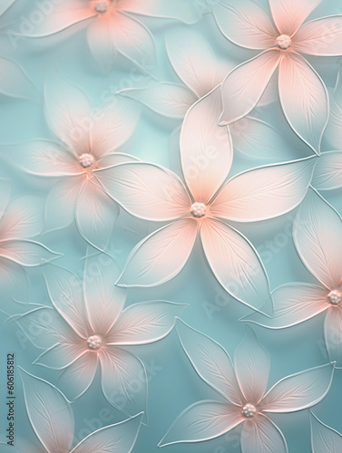 Delicate flowers in soft pastel color , abstract tender background, Generative AI