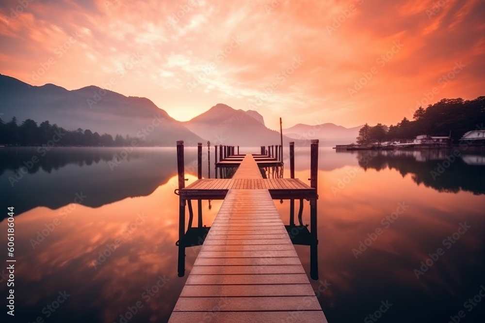 sunrise on the lake 