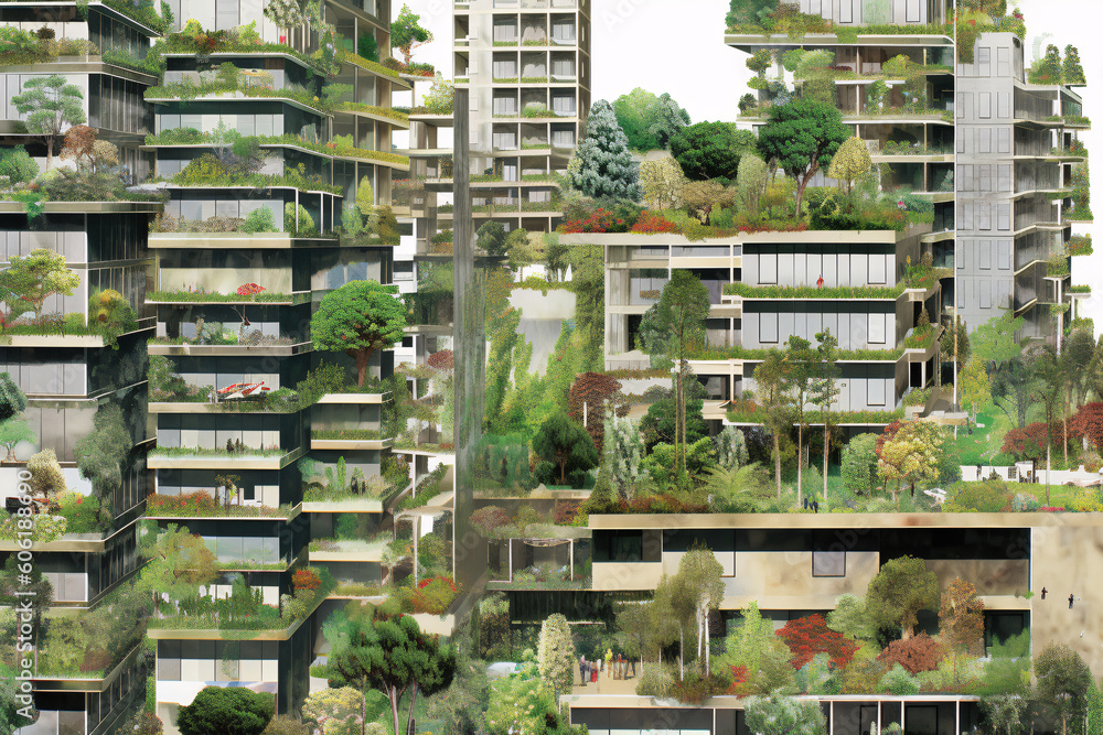 A Vertical Oasis in the Urban Jungle.  Generative AI