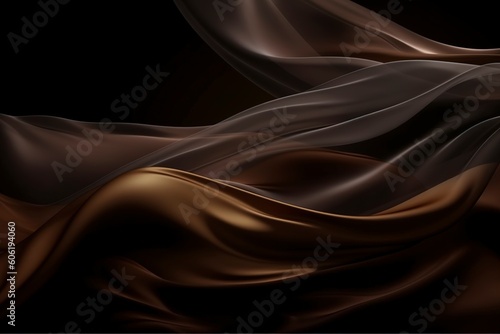 Mesmerizing and vibrant, billowing silk creates an abstract and artistic background of flowing colors. Ai Generated.