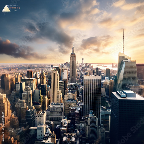 New York, beautiful scenery, 4k, ultra realistic. Generative AI © Caio