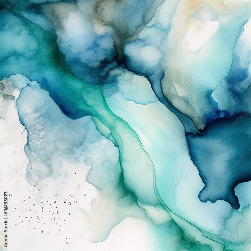 A pale watercolor abstract, evoking the tranquility of a dreamscape in minimalist design