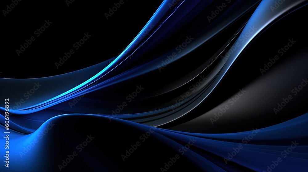 Obraz premium Abstract blue 3D background