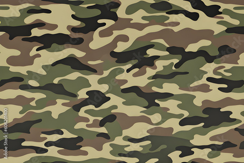 Beautiful texture of military camouflage. Generative AI photo