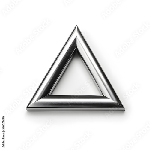 silver metal triangle illustration
