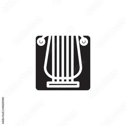 Harp Music String Solid Icon