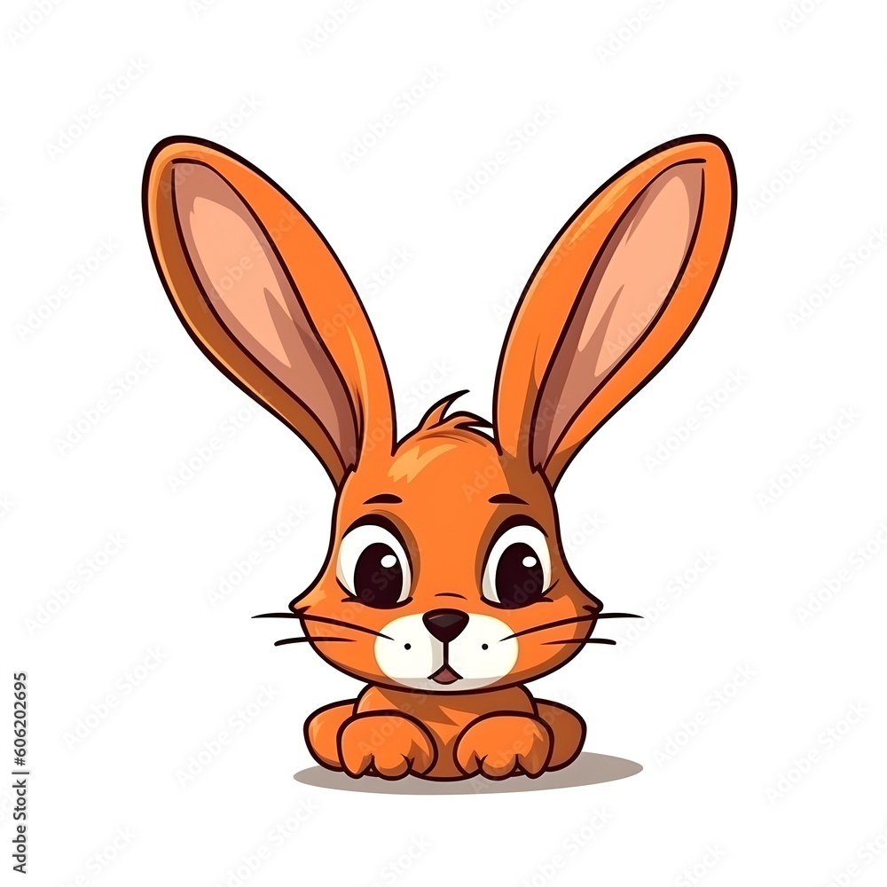 Fototapeta premium bunny rabbit on white background