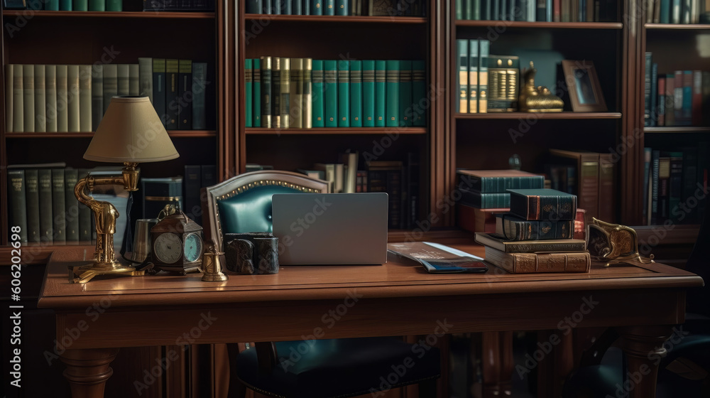Workspace in a study room - General Artificial intelligence Workspace in a study room - General Artificial intelligence