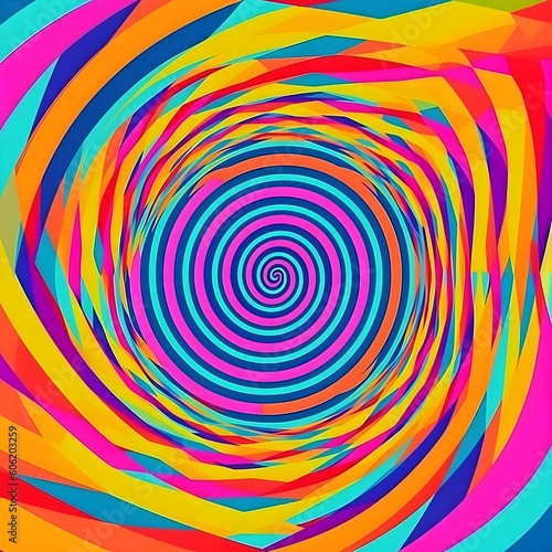 abstract colorful circle realm background
