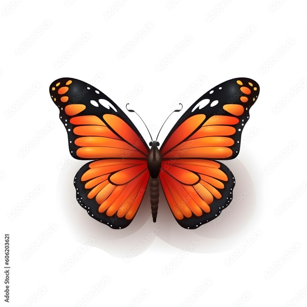 Obraz premium butterfly on a white background