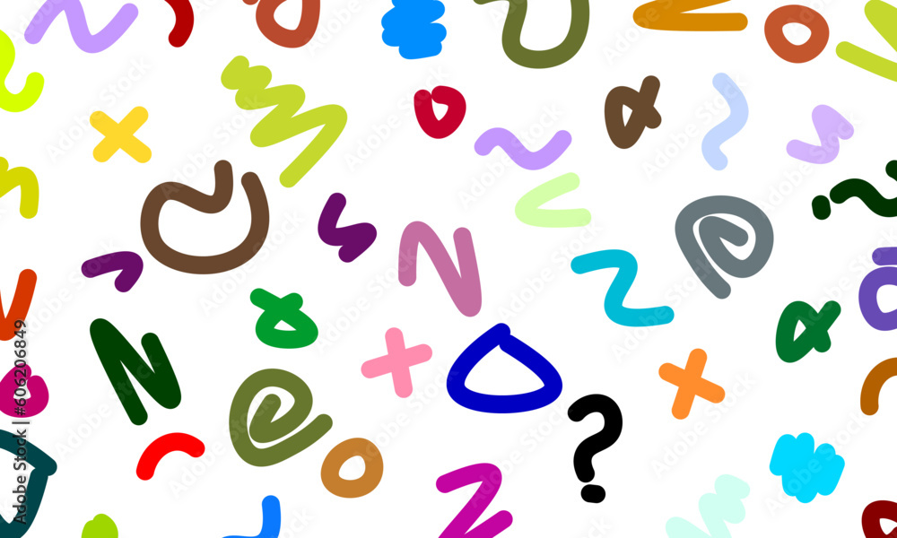fun colorful line doodle pattern. fun colorful line doodle pattern.
