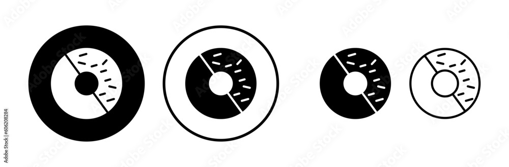 Donut icon vector. doughnut icon. donut logo Donut icon vector. doughnut icon. donut logo