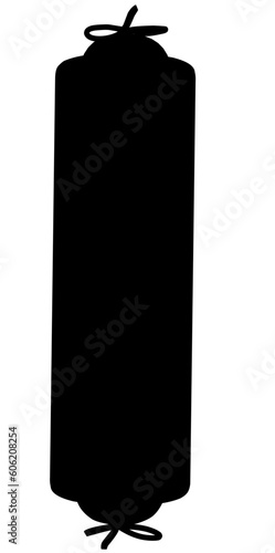Illustration vector graphic of bolster pillow glyph icon