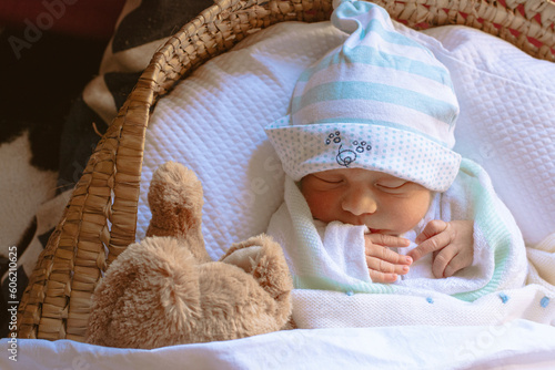 baby in a crib