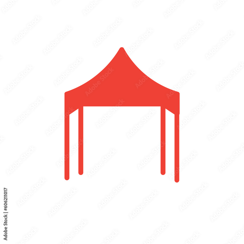 Shelter Summer Tent Solid Icon Shelter Summer Tent Solid Icon