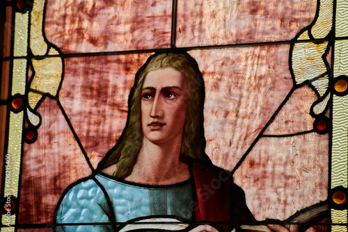 John, Luke, Mark, or Mathew apostle devout Christian Presbyterian stained glass mosaic window