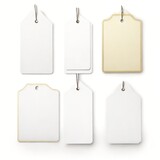 set of blank tags