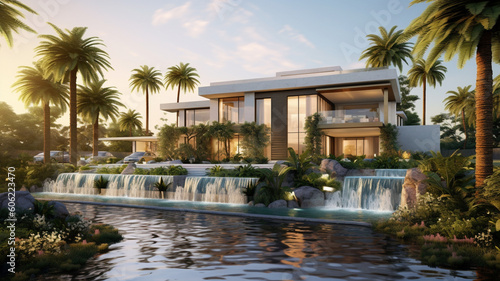 luxury villa with pool © mech