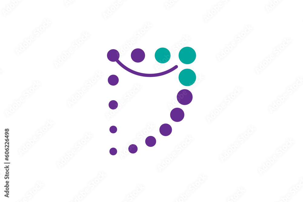 Letter d internet logo design, connect logo design, computer minimalist logo design