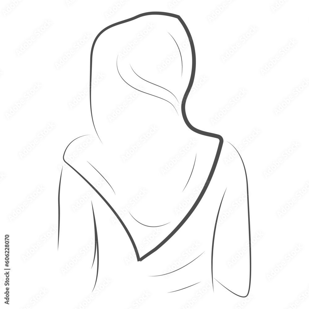 hijab vector illustration design hijab vector illustration design