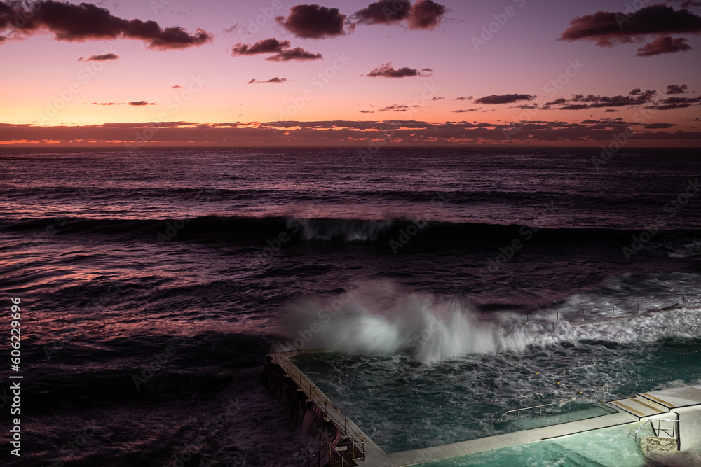 Ocean pool at dawn