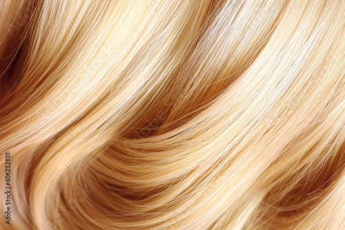 blond hair close-up as a background  created with Generative AI Technology
