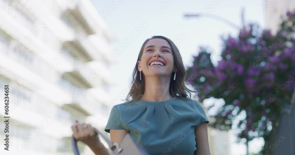 Happy, celebration and businesswoman dancing in the city for success, achievement or goal. Happiness, energy and professional female employee doing a dance in the street to celebrate victory in town. Happy, celebration and businesswoman dancing in the city for success, achievement or goal. Happiness, energy and professional female employee doing a dance in the street to celebrate victory in town.